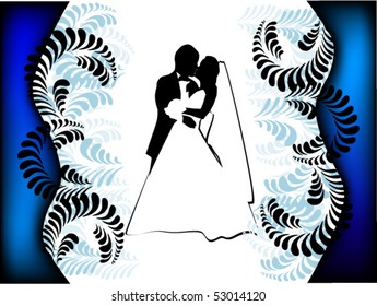 vector illustration of wedding