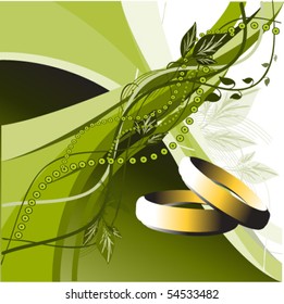 vector illustration of wedding