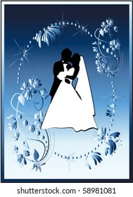 vector illustration of wedding
