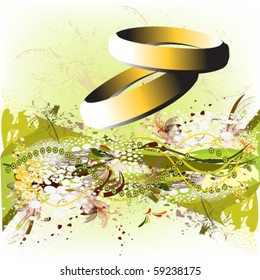 vector illustration of wedding