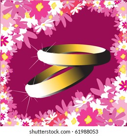 vector illustration of wedding