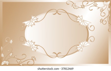 vector illustration of wedding card
