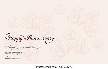 Vector illustration wedding card design