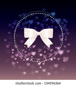 Vector illustration. Wedding invitation card. Vector love element.