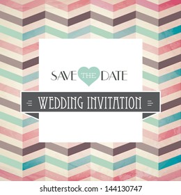 Vector illustration. Wedding invitation card. Seamless pattern can be used for wallpaper, web page background, pattern fills,surface textures...