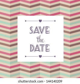 Vector illustration. Wedding invitation card. Seamless pattern can be used for wallpaper, web page background, pattern fills,surface textures...