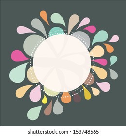 Vector illustration. Wedding invitation card. Seamless pattern can be used for wallpaper, web page background, pattern fills, surface textures...