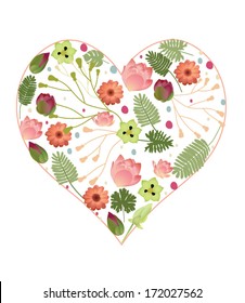 Vector illustration. Wedding invitation card. The pattern can be used for wallpaper, web page background, pattern fills,surface textures...