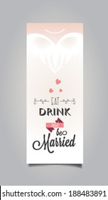 Vector illustration. Wedding invitation card
