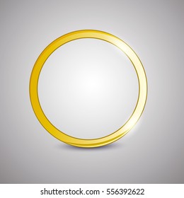 vector illustration wedding ring on a gray background