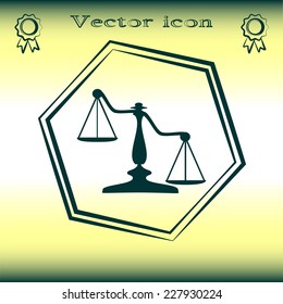Vector illustration of weights