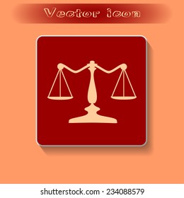 Vector illustration of weights