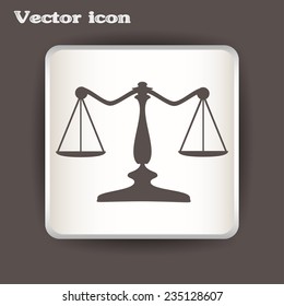 Vector illustration of weights