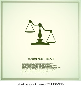 Vector illustration of weights