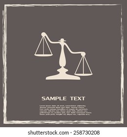 Vector illustration of weights