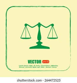 Vector illustration of weights