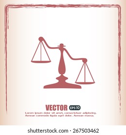 Vector illustration of weights