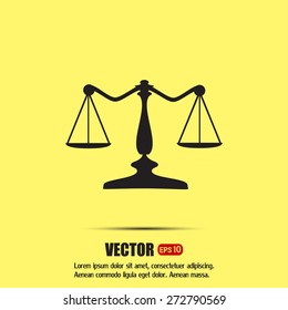 Vector illustration of weights