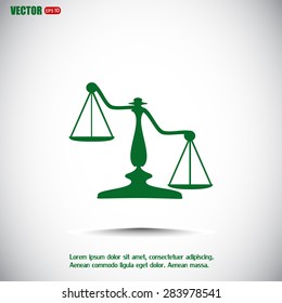 Vector illustration of weights
