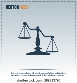 Vector illustration of weights