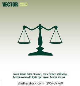 Vector illustration of weights