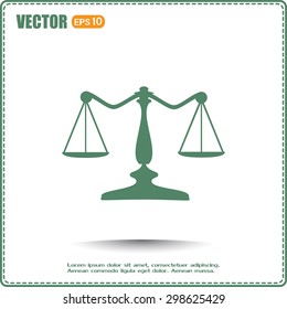 Vector illustration of weights