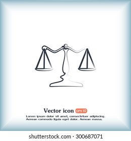 Vector illustration of weights