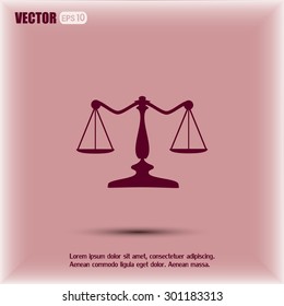Vector illustration of weights