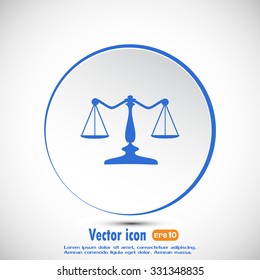 Vector illustration of weights