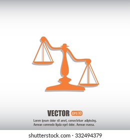 Vector illustration of weights