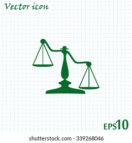Vector illustration of weights