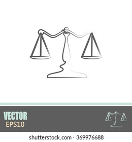 Vector illustration of weights