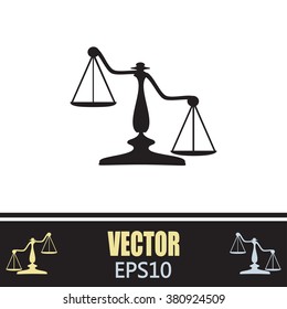 Vector illustration of weights