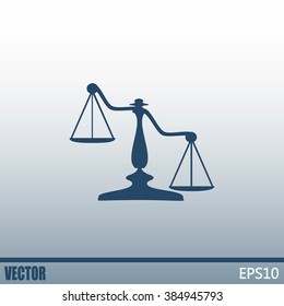 Vector illustration of weights
