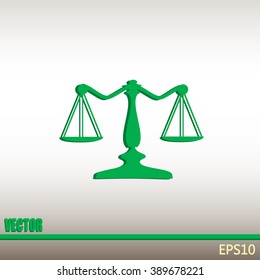 Vector illustration of weights