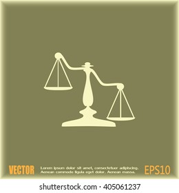 Vector illustration of weights