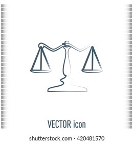 Vector illustration of weights