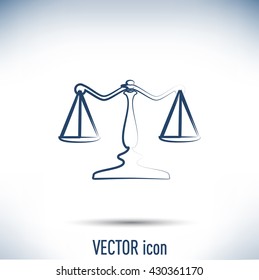 Vector illustration of weights