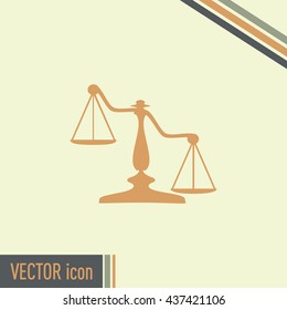 Vector illustration of weights