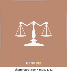 Vector illustration of weights
