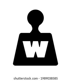 vector illustration of weights on white background