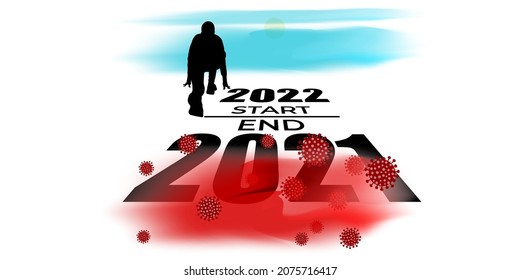 vector illustration for a welcome 2022-new year-be ready