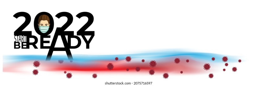 vector illustration for a welcome 2022-new year-be ready