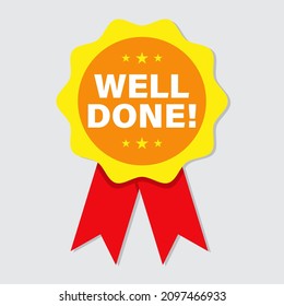 vector illustration for well-done template 