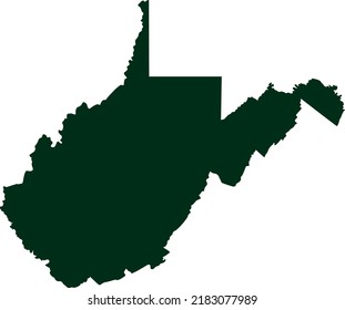 Vector Illustration of West Virginia map