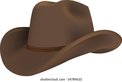 Vector illustration of a western hat for cowboy