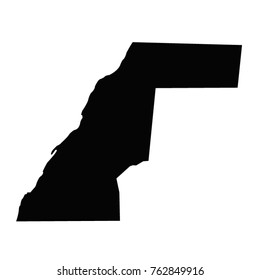 vector illustration of Western Sahara map