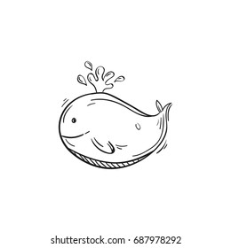 Vector Illustration Whale 