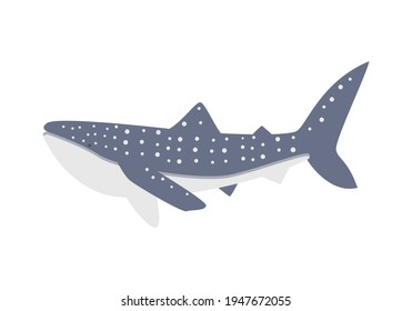 Ilustración vectorial de un tiburón ballena