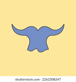 vector illustration of whale tail logo icon. simple illustration style, great for ocean, seefood, food, business, etc.